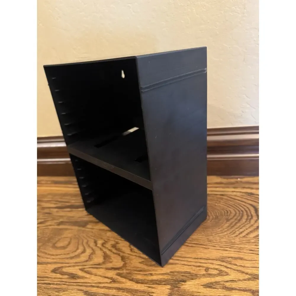 Case Logic 14 DVD Hard Plastic Storage Rack Wall Mount Holder Black